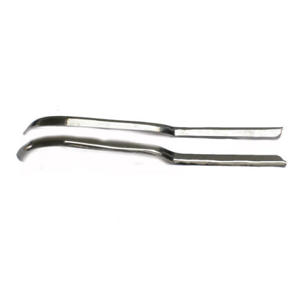 Footboard extensions Lambretta stainless steel