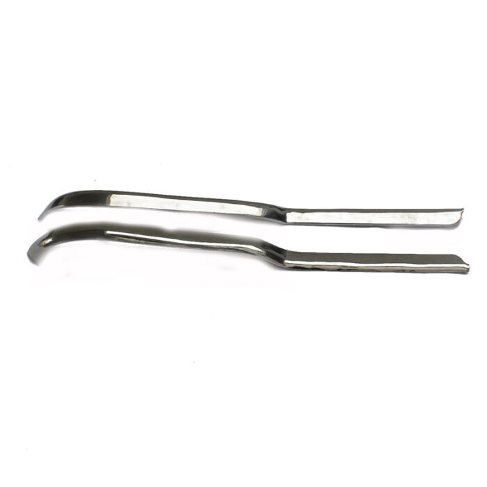 Footboard extensions Lambretta stainless steel