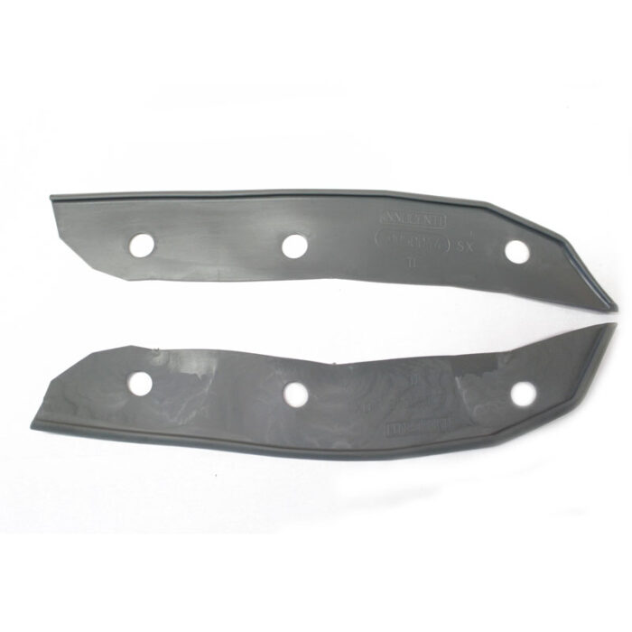 Pair of grey mudguard / legshield rubbers
