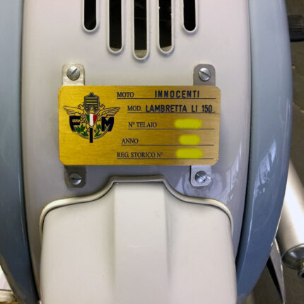 S1 S2 Supporto targhetta ASI FMI Lambretta