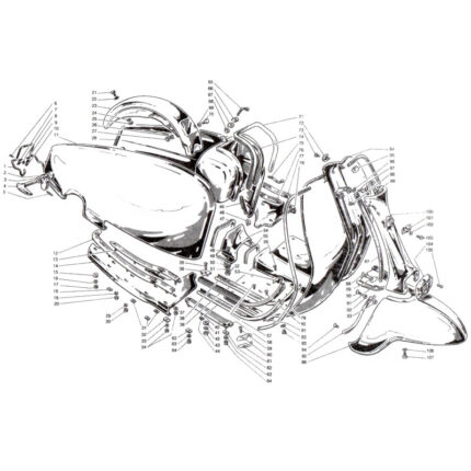 Horncast rubbers horncast/legshield -LAMBRETTA