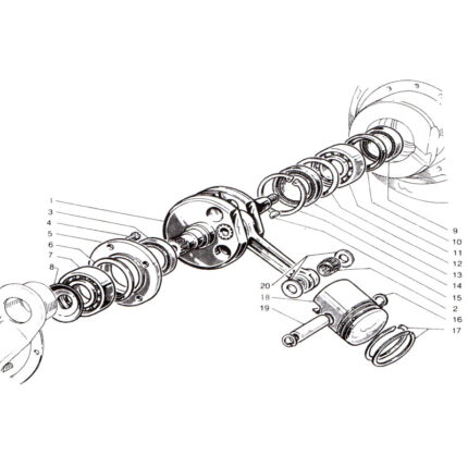 CRANK SHAFT LAMBRETTA DRIVE PLATE  LI1 LI2 LI3 LIS SX DL GP