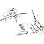 Nut flat type - used for front axle Lambretta