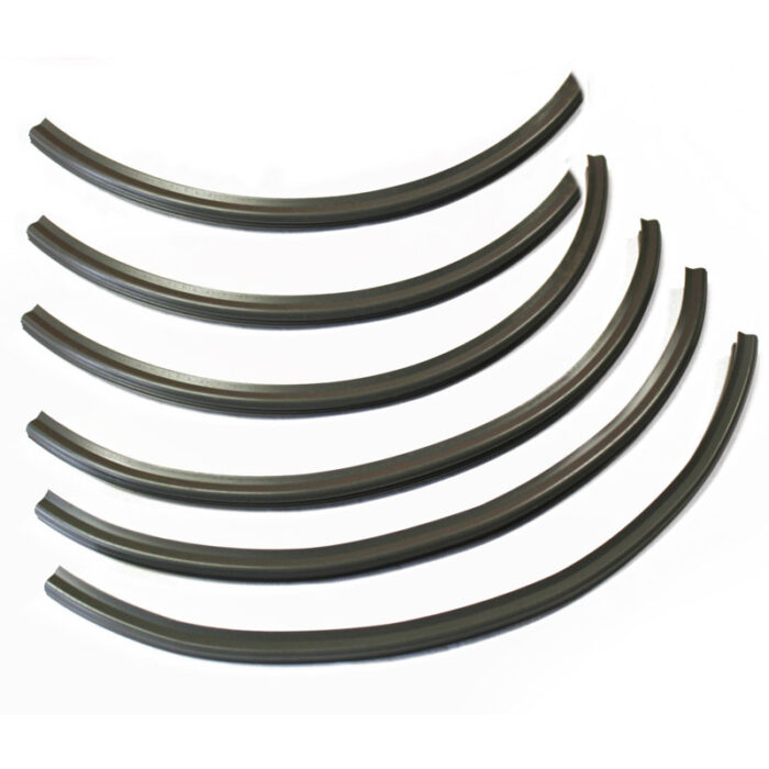 Floor channel rubber strip set (6 pcs.) Lambretta