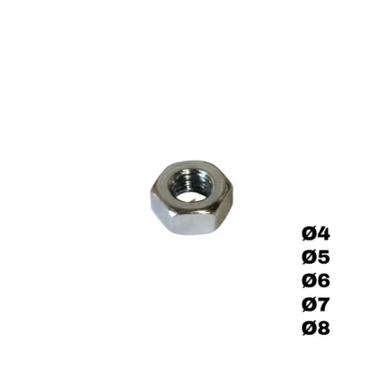 Dado zincato ø4, ø5, ø6, ø7, ø8